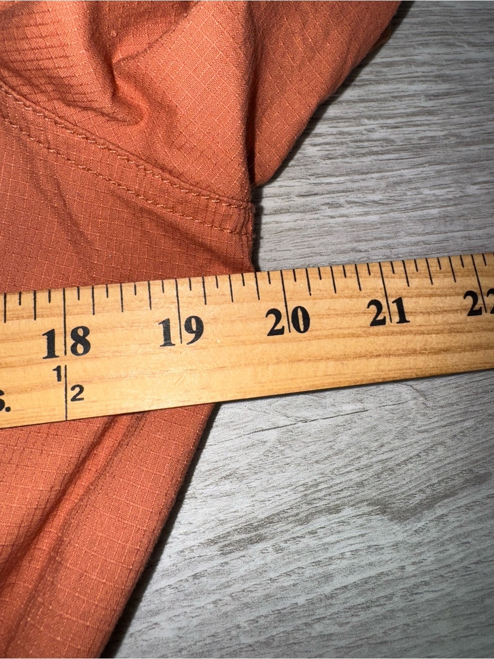 Dressbarn Utility Jacket Womens Medium Rust Orange Military Cargo Cinch Waist - Picture 8 of 10